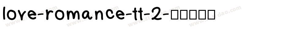love-romance-tt-2字体转换