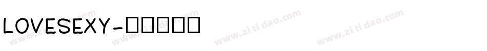 LOVESEXY字体转换