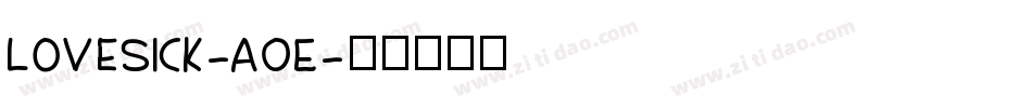 Lovesick-AOE字体转换