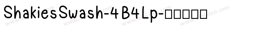 ShakiesSwash-4B4Lp字体转换
