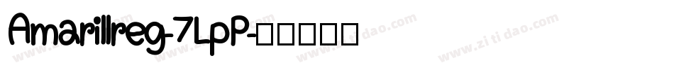 Amarillreg-7LpP字体转换