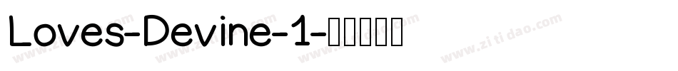 Loves-Devine-1字体转换
