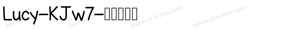 Lucy-KJw7字体转换