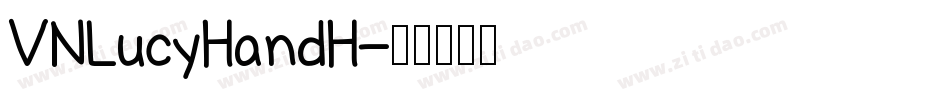 VNLucyHandH字体转换