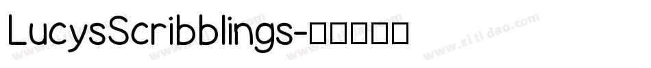 LucysScribblings字体转换