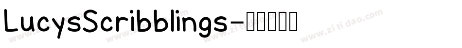LucysScribblings字体转换