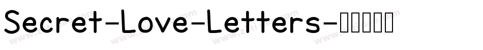 Secret-Love-Letters字体转换