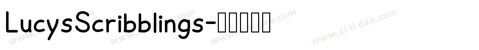 LucysScribblings字体转换