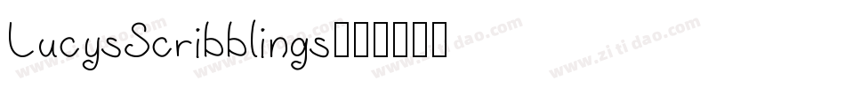 LucysScribblings字体转换