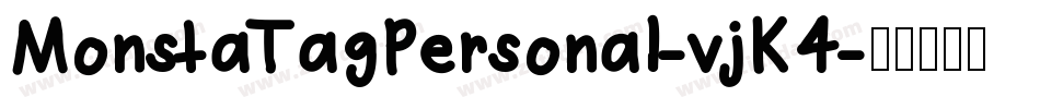 MonstaTagPersonal-vjK4字体转换