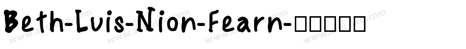 Beth-Luis-Nion-Fearn字体转换