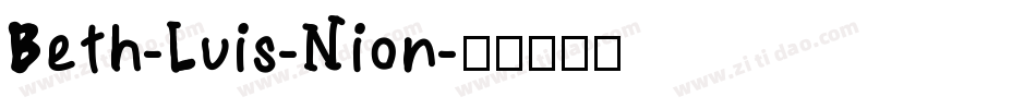 Beth-Luis-Nion字体转换