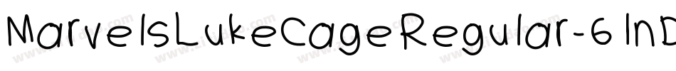MarvelsLukeCageRegular-61nD字体转换