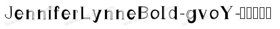 JenniferLynneBold-gvoY字体转换