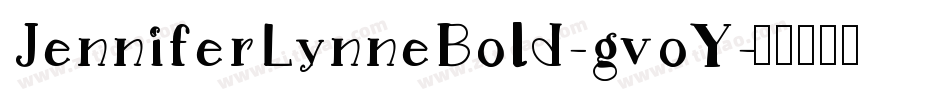 JenniferLynneBold-gvoY字体转换