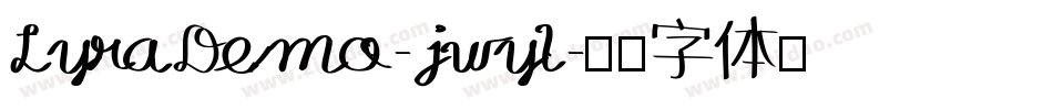 LyraDemo-jwyl字体转换