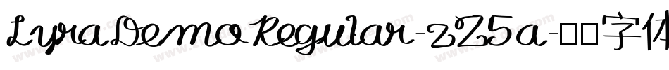LyraDemoRegular-zZ5a字体转换