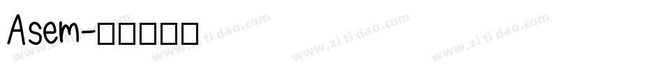 Asem字体转换