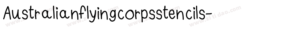 Australianflyingcorpsstencils-xxym字体转换