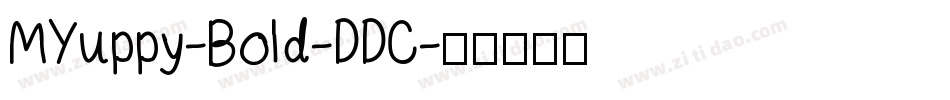 MYuppy-Bold-DDC字体转换