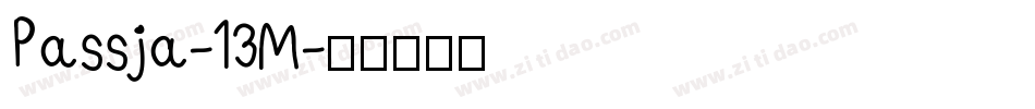 Passja-13M字体转换