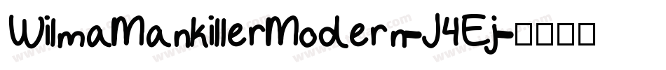 WilmaMankillerModern-J4Ej字体转换
