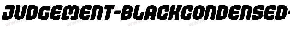 Judgement-BlackCondensed字体转换