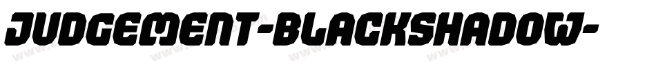 Judgement-BlackShadow字体转换