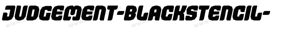 Judgement-BlackStencil字体转换