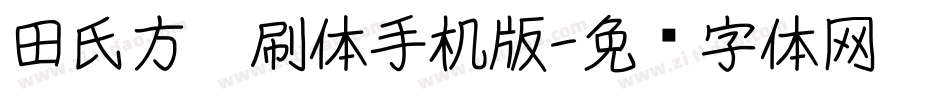田氏方笔刷体手机版字体转换