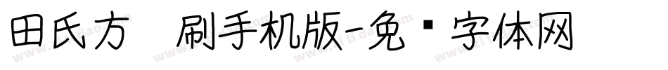 田氏方笔刷手机版字体转换