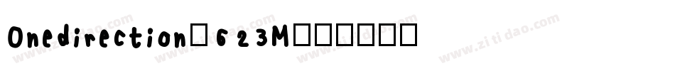 Onedirection-623M字体转换