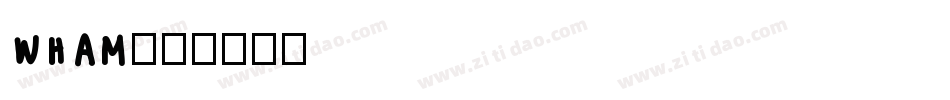 WHAM字体转换