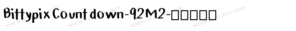 BittypixCountdown-92M2字体转换