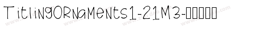 TitlingOrnaments1-21M3字体转换