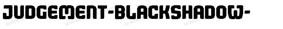 Judgement-BlackShadow字体转换