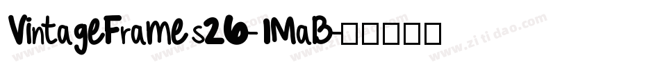 VintageFrames26-1MaB字体转换