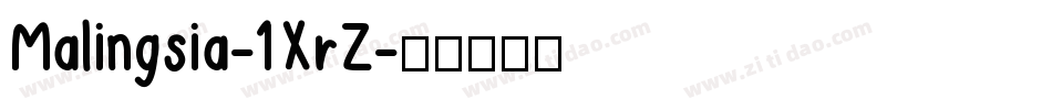 Malingsia-1XrZ字体转换