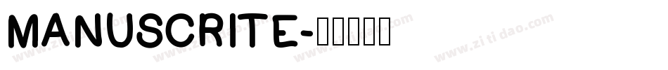 MANUSCRITE字体转换