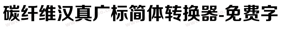 碳纤维汉真广标简体转换器字体转换