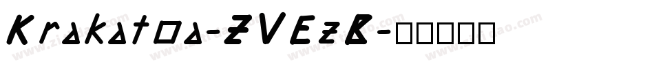 Krakatoa-ZVEzB字体转换
