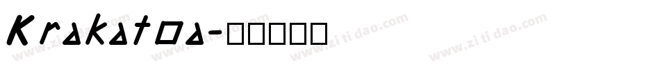 Krakatoa字体转换