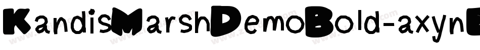 KandisMarshDemoBold-axynE字体转换