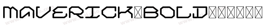 Maverick-Bold字体转换