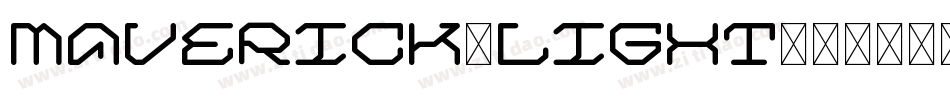 Maverick-Light字体转换