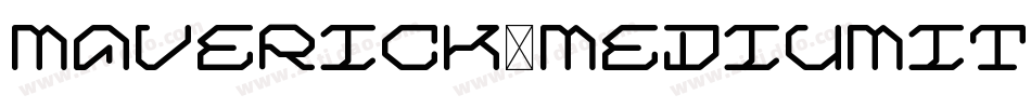 Maverick-MediumItalic字体转换