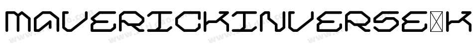 MaverickInverse-KDrX字体转换