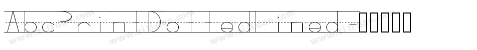 AbcPrintDottedLined字体转换