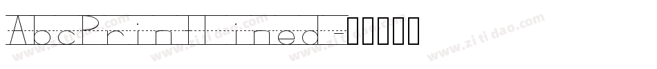 AbcPrintLined字体转换