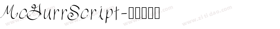 McGurrScript字体转换